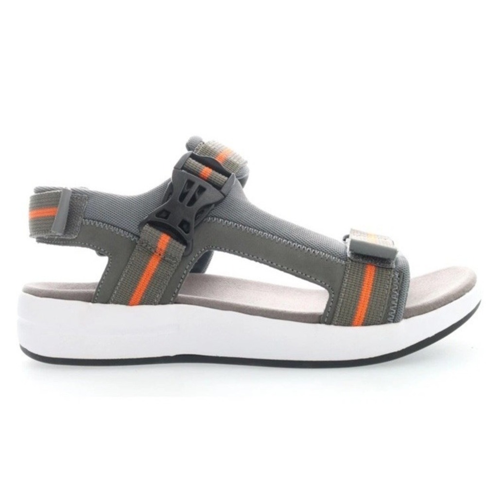 New Propet Eli Strap River Mens Grey Open Toe Sandals MSV031N Size 13 X Wide EEE